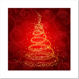 Sparkle Christmas tree Posters and Art